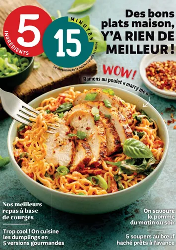 5 Ingrédients 15 Minutes - Octobre 2026