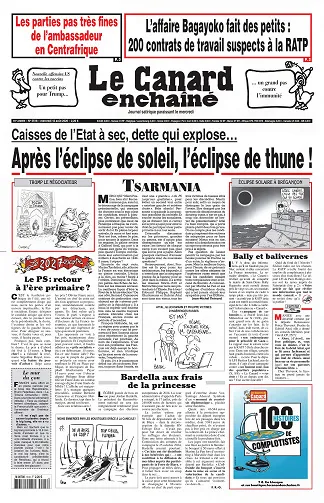 Le Canard Enchaîné du 12 Août 2026