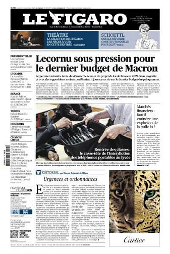 Le Figaro du Mardi 1er Septembre 2026