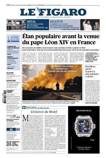 Le Figaro du Samedi 29 et Dimanche 30 Août 2026