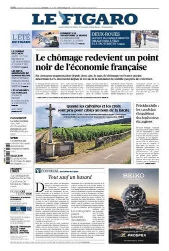 Le Figaro du Samedi 8 et Dimanche 9 Août 2026