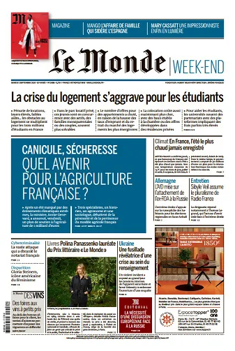 Le Monde Du Samedi 5 Septembre 2026