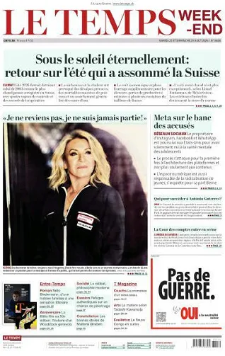 Le Temps - 22-23 Août 2026
