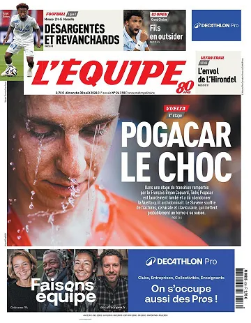 L’Équipe Du Dimanche 30 Août 2026