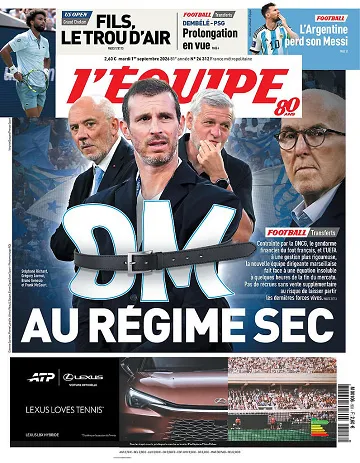 L’Équipe Du Mardi 1er Septembre 2026