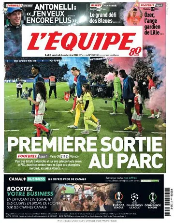 L’equipe du Vendredi 4 Septembre 2026