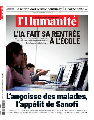 L'Humanité - 1er Septembre 2026