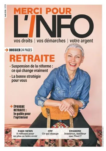 Merci Pour L'Info - Août 2026