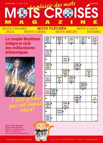Mots Croisés Magazine - 29 Août 2026