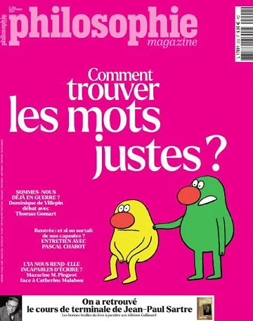 Philosophie Magazine France - Septembre 2026